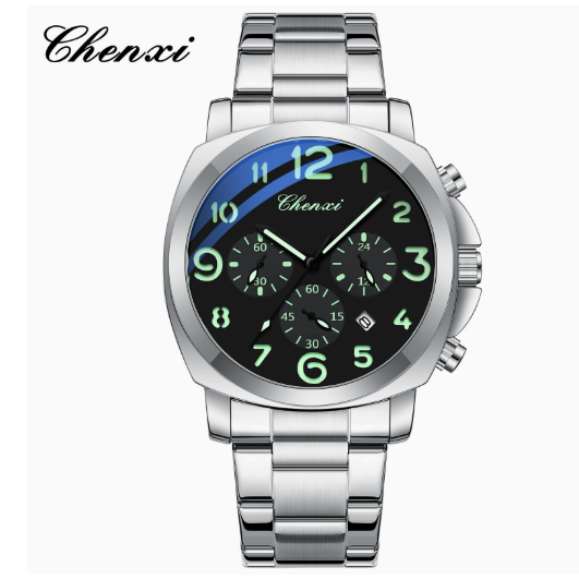 Multifunctional Mens Watch with Luminous Dial