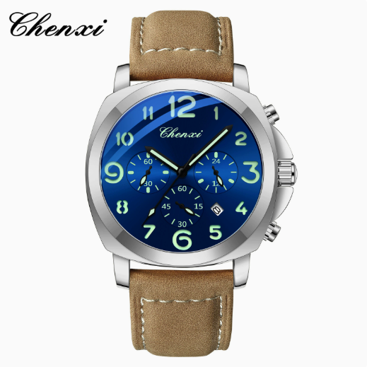 Multifunctional Mens Watch with Luminous Dial