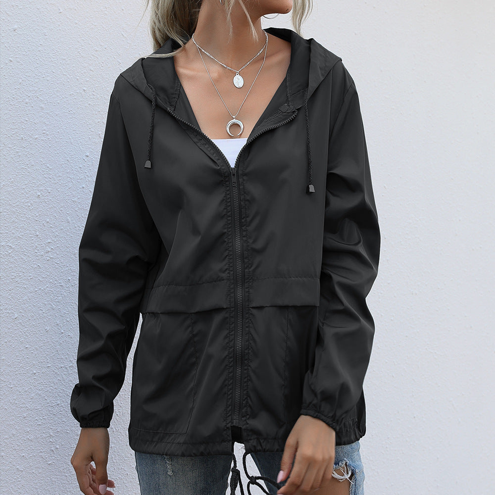 Lightweight Zipper Hoodie Jacket