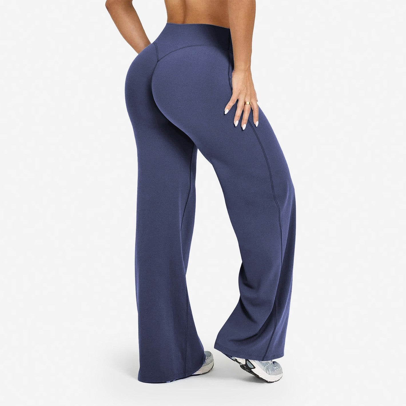 Pantalones rectos y anchos 