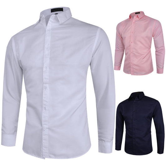 Mens Long Sleeve Business Casual Shirt