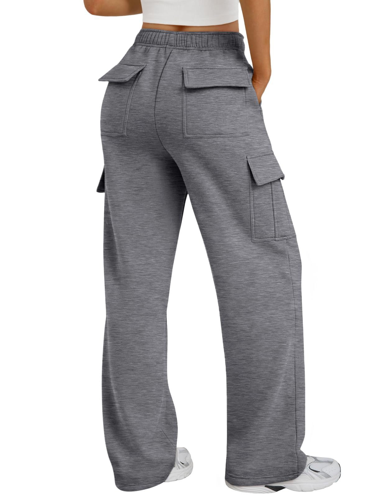 High Waisted Wide Leg Cargo Pants
