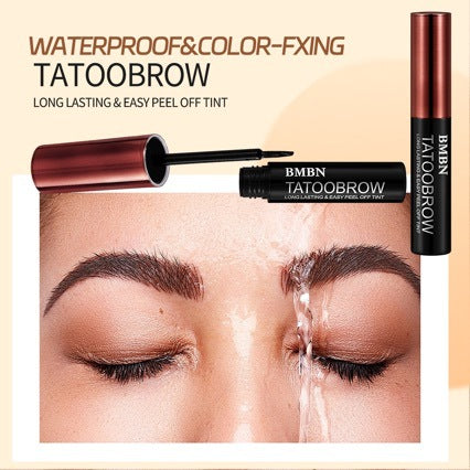 Three-color peel-and-stick eyebrow pencil