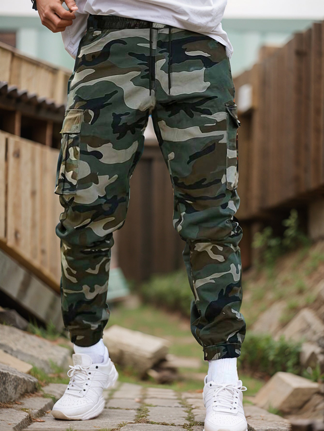 Camouflage work pants