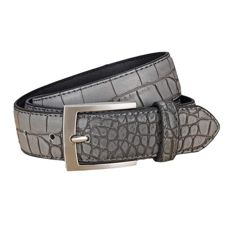 Mens Pu Leather Buckle Belt