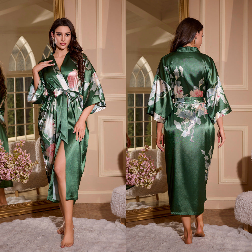 Womens Ice Silk Nightgown