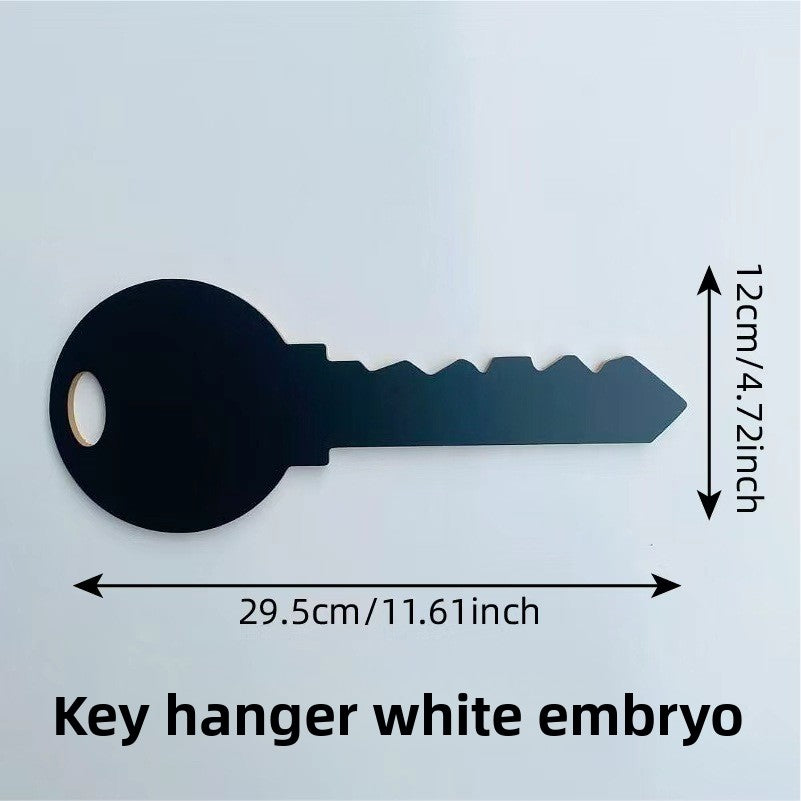 Wooden Key Shaped Wall Hook Organizer
