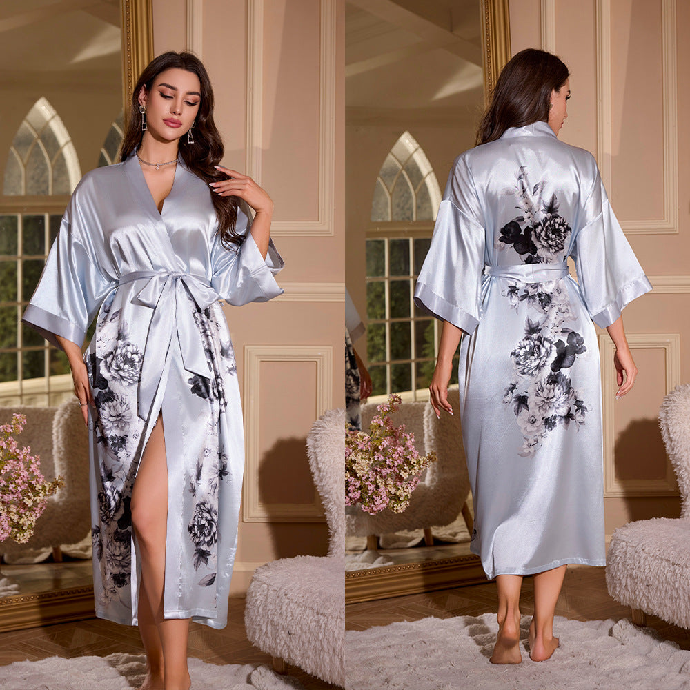 Womens Ice Silk Nightgown