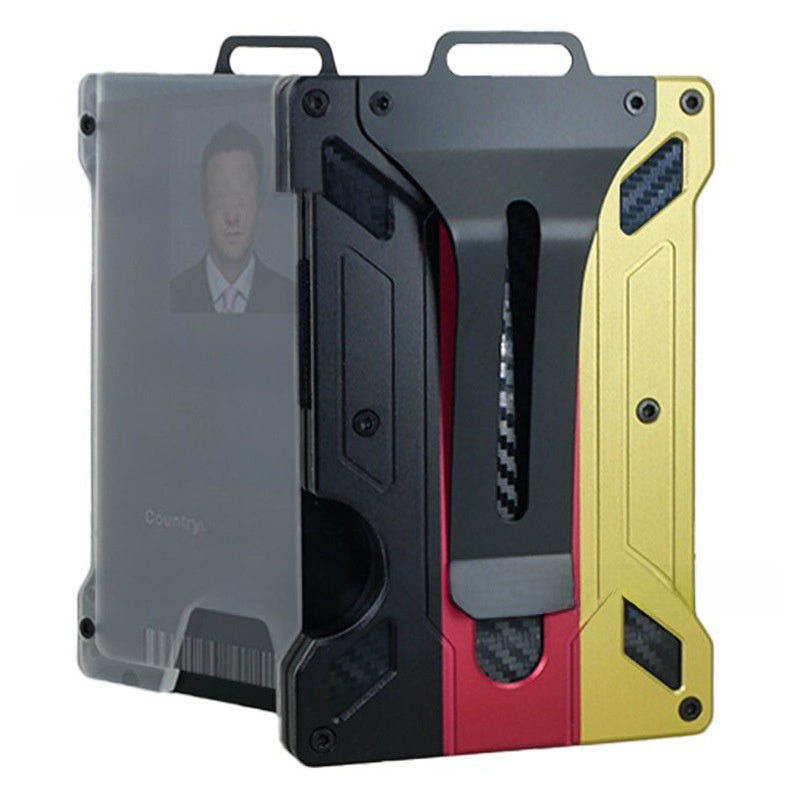 Aluminum alloy business card holder