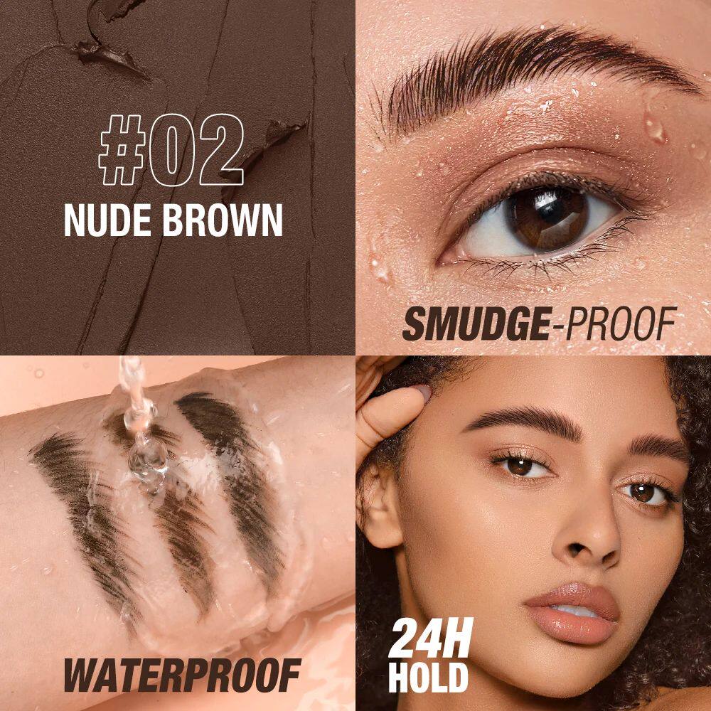 Eyebrow Pomade Gel Wax 2-in-1 Waterproof