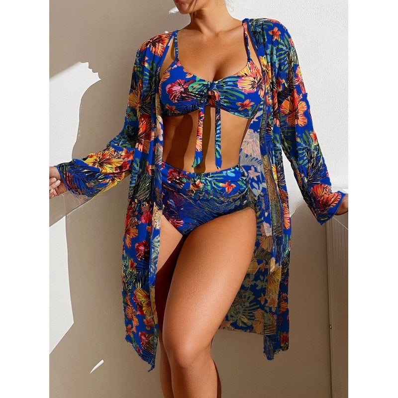 Long-sleeved blouse Swimwear Set