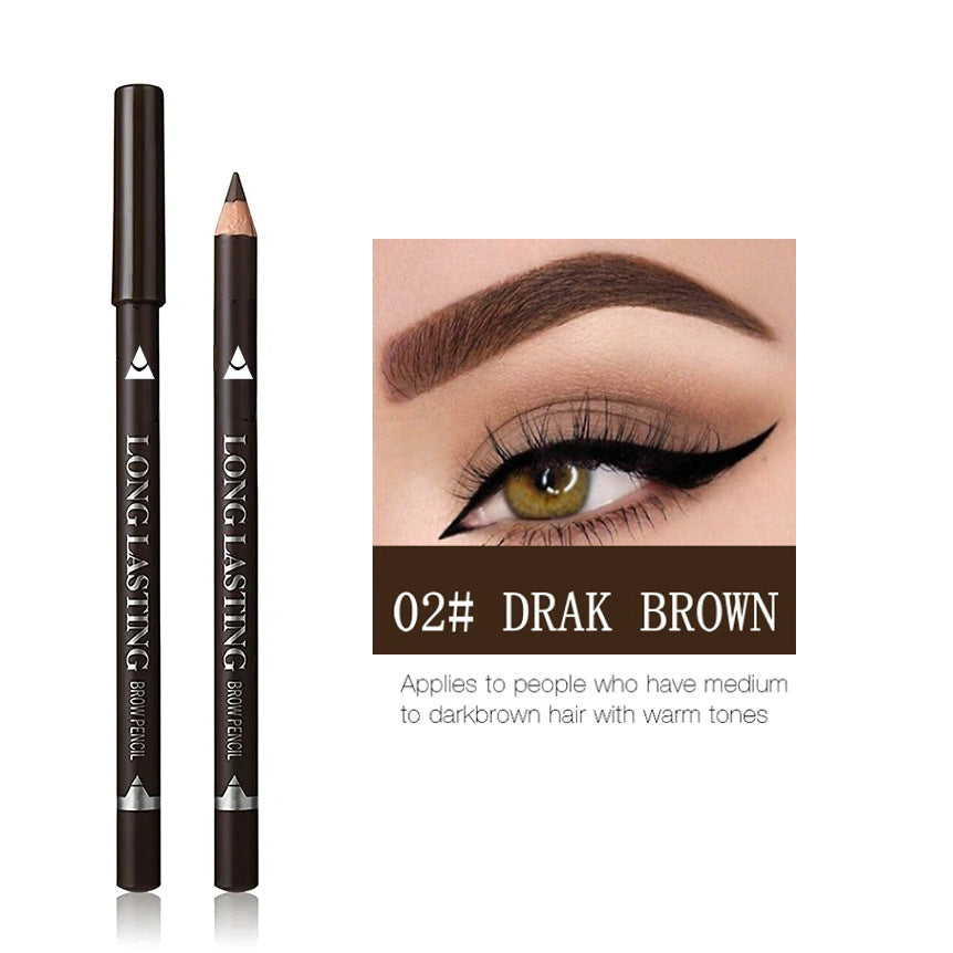Wooden Waterproof Eyebrow Pencil & Eyeliner