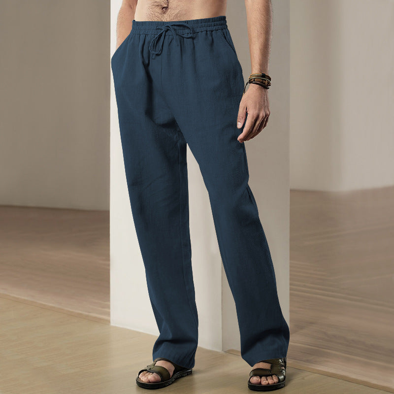 Men's Breathable Linen Casual Sports Trousers