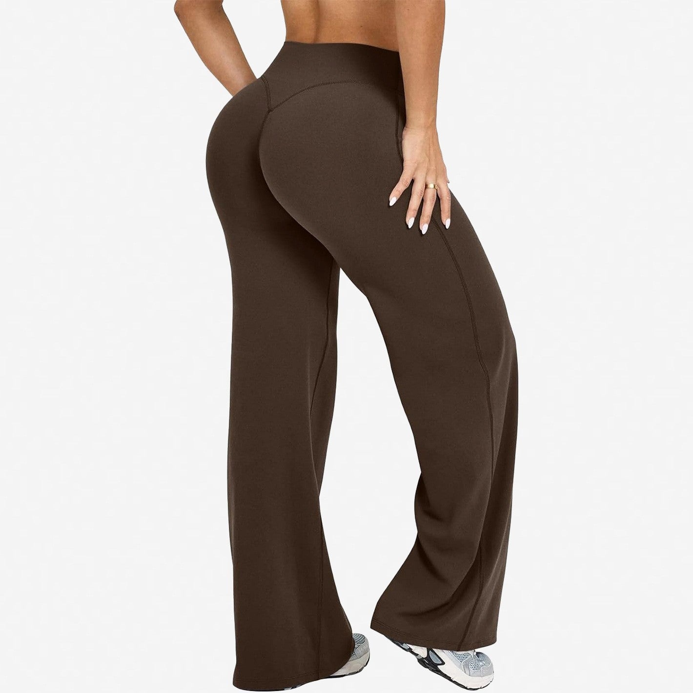 Pantalones rectos y anchos 