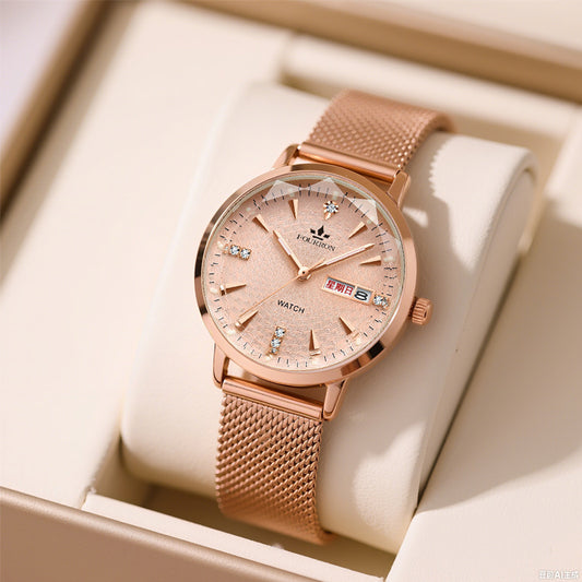 Quartz Movement Women's Glow-in-dark Watch