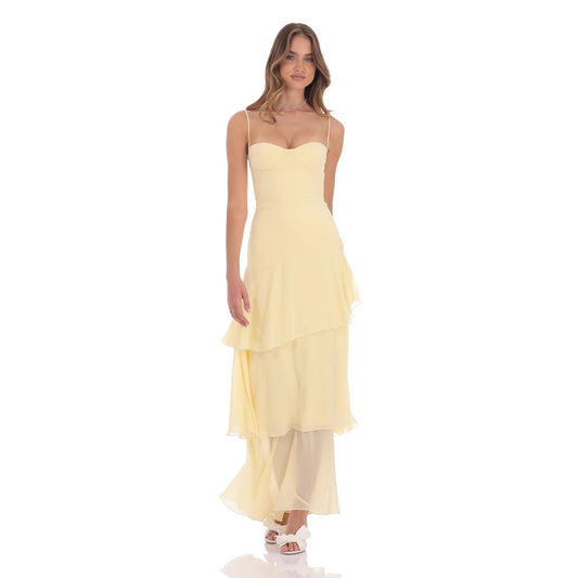 Womens Backless Lace-up Evening Dress